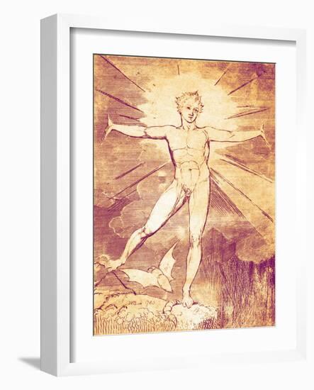 Glad Day by William Blake-William Blake-Framed Giclee Print