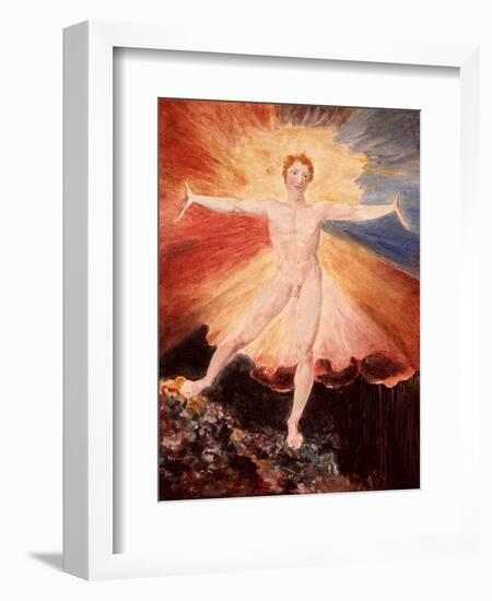 Glad Day or the Dance of Albion, c.1794-William Blake-Framed Giclee Print