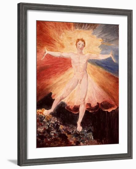 Glad Day or the Dance of Albion, c.1794-William Blake-Framed Giclee Print