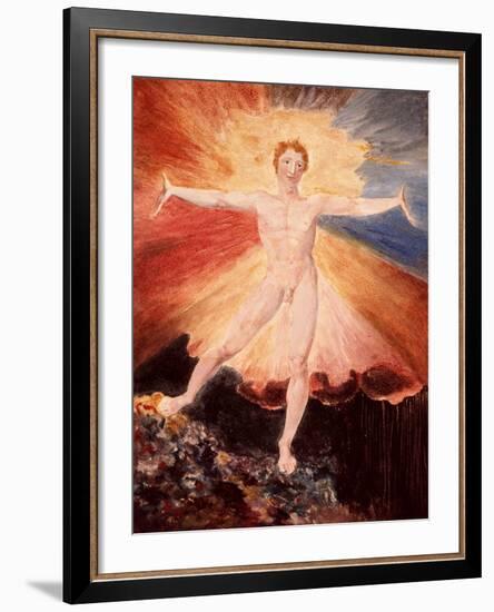 Glad Day or the Dance of Albion, c.1794-William Blake-Framed Giclee Print