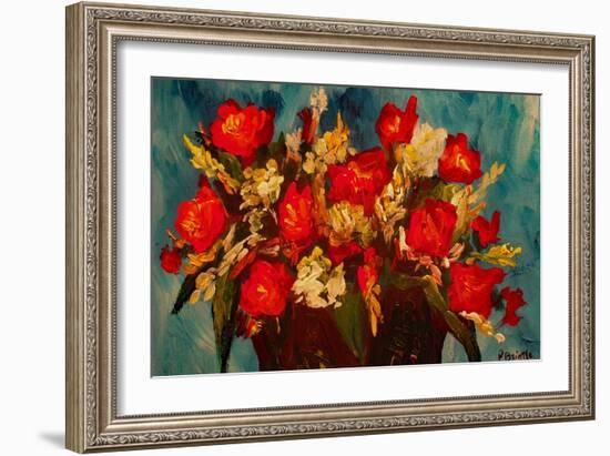 Glad Tiding Rose, 2017 (Acrylic on Canvas)-Patricia Brintle-Framed Giclee Print