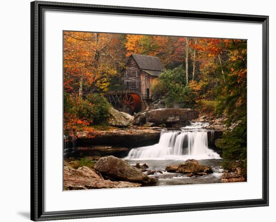 Glade Creek Mill, West Virginia-null-Framed Art Print