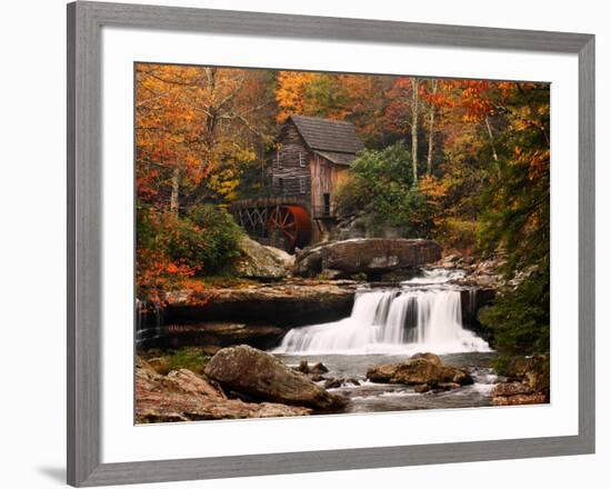 Glade Creek Mill, West Virginia-null-Framed Art Print