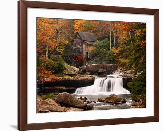 Glade Creek Mill, West Virginia-null-Framed Art Print