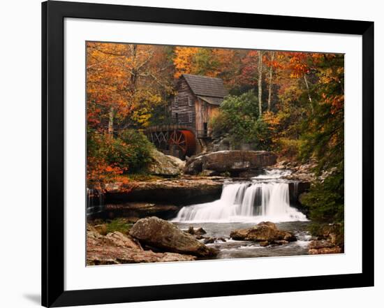 Glade Creek Mill, West Virginia--Framed Art Print