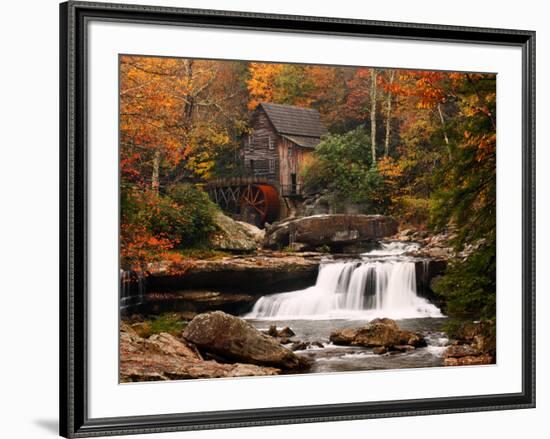 Glade Creek Mill, West Virginia-null-Framed Art Print