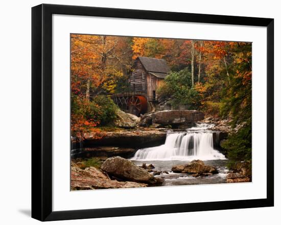 Glade Creek Mill, West Virginia-null-Framed Art Print