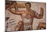 Gladiator Battles. 320-330, Mosaic-Roman-Mounted Giclee Print