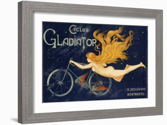 Gladiator Bicycles, Ca 1905, Advertising Poster, Paris. France, 20th Century-null-Framed Giclee Print