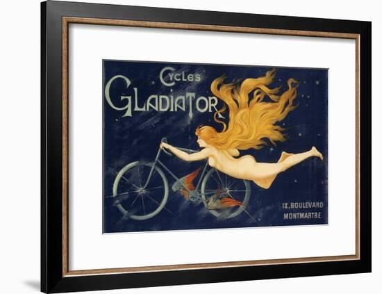 Gladiator Bicycles, Ca 1905, Advertising Poster, Paris. France, 20th Century-null-Framed Giclee Print