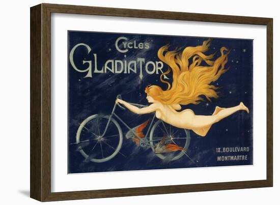 Gladiator Bicycles, Ca 1905, Advertising Poster, Paris. France, 20th Century-null-Framed Giclee Print