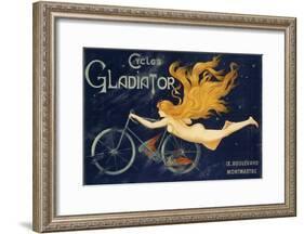 Gladiator Bicycles, Ca 1905, Advertising Poster, Paris. France, 20th Century-null-Framed Giclee Print