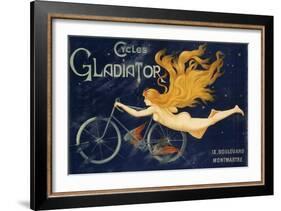 Gladiator Bicycles, Ca 1905, Advertising Poster, Paris. France, 20th Century-null-Framed Giclee Print