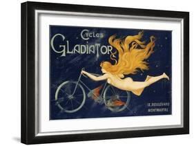 Gladiator Bicycles, Ca 1905, Advertising Poster, Paris. France, 20th Century-null-Framed Giclee Print