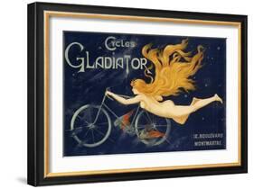 Gladiator Bicycles, Ca 1905, Advertising Poster, Paris. France, 20th Century-null-Framed Giclee Print