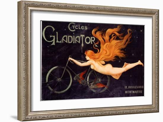 Gladiator Bicycles, France, 1905-null-Framed Giclee Print