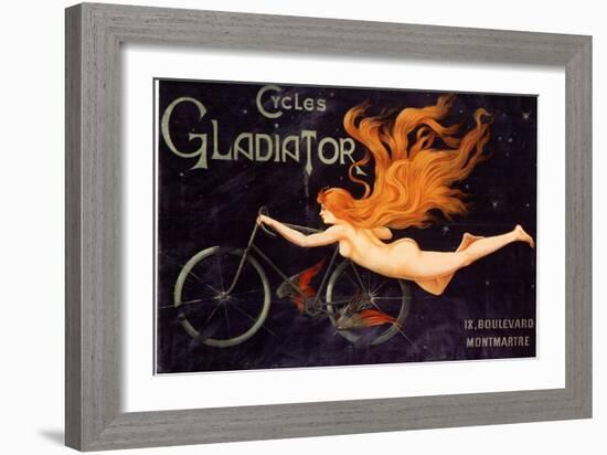 Gladiator Bicycles, France, 1905-null-Framed Giclee Print