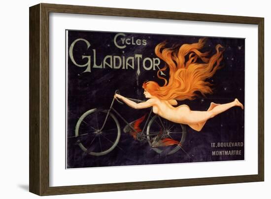 Gladiator Bicycles, France, 1905-null-Framed Giclee Print