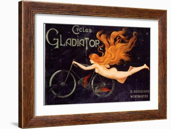 Gladiator Bicycles, France, 1905-null-Framed Giclee Print