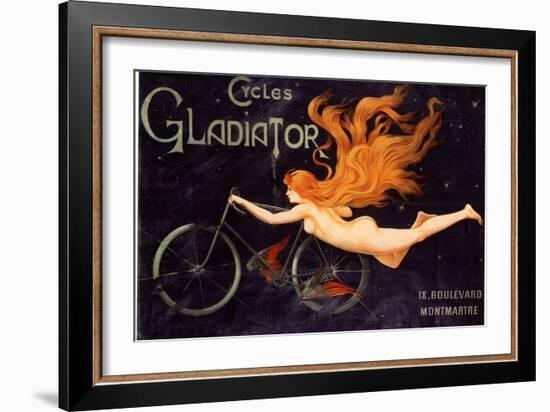 Gladiator Bicycles, France, 1905-null-Framed Giclee Print