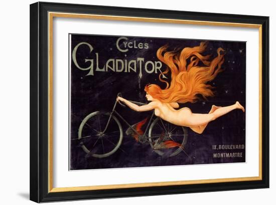 Gladiator Bicycles, France, 1905-null-Framed Giclee Print