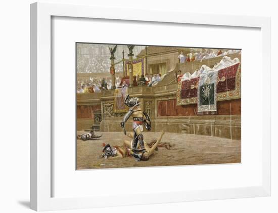 Gladiators in the Roman Arena-Jean-Leon Gerome-Framed Giclee Print