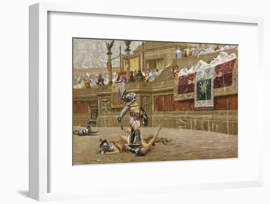 Gladiators in the Roman Arena-Jean-Leon Gerome-Framed Giclee Print