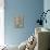 Gladiola on Soft Blue-Silvia Vassileva-Art Print displayed on a wall