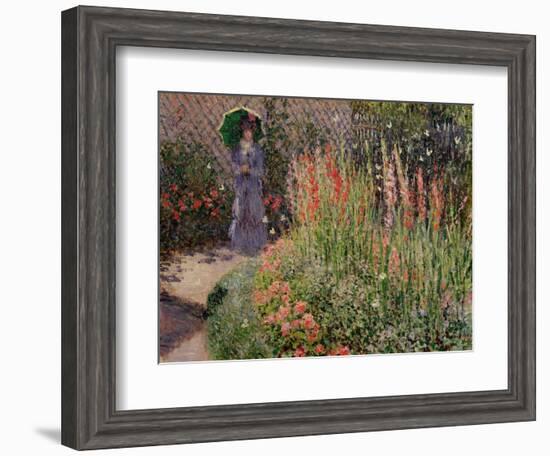 Gladioli, c.1876-Claude Monet-Framed Giclee Print