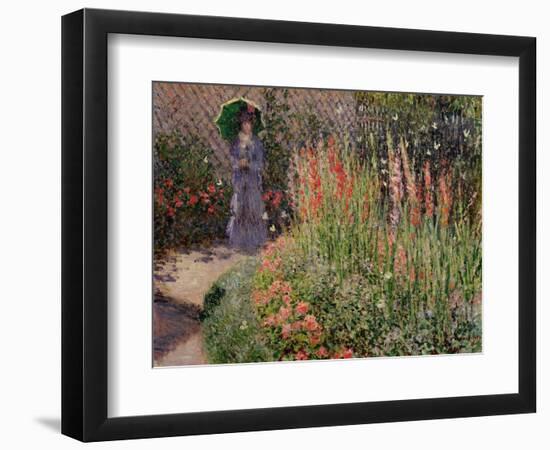 Gladioli, c.1876-Claude Monet-Framed Giclee Print