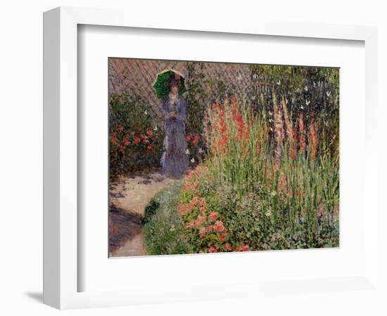 Gladioli, c.1876-Claude Monet-Framed Giclee Print