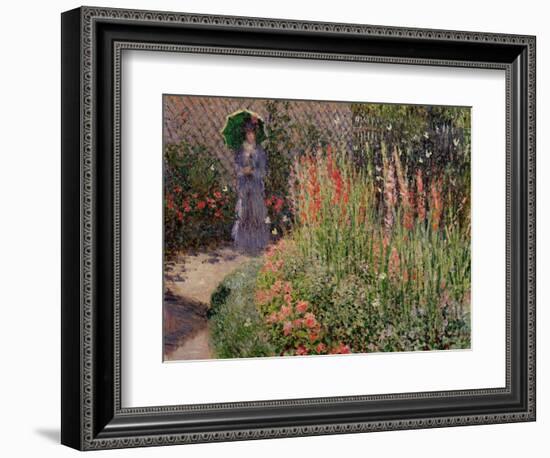 Gladioli, c.1876-Claude Monet-Framed Giclee Print