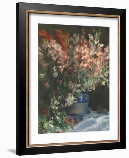 Gladioli in a Vase, C. 1875-Pierre-Auguste Renoir-Framed Giclee Print