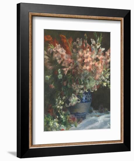 Gladioli in a Vase, C. 1875-Pierre-Auguste Renoir-Framed Giclee Print