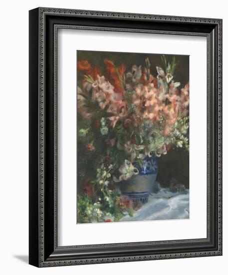 Gladioli in a Vase, C. 1875-Pierre-Auguste Renoir-Framed Giclee Print