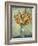 Gladioli in Blue Vase-Pierre-Auguste Renoir-Framed Giclee Print