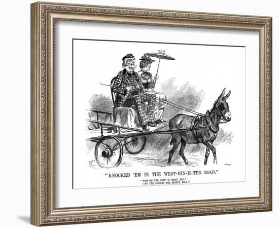 Gladstone and Ireland-John Tenniel-Framed Art Print