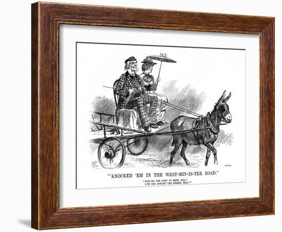 Gladstone and Ireland-John Tenniel-Framed Art Print