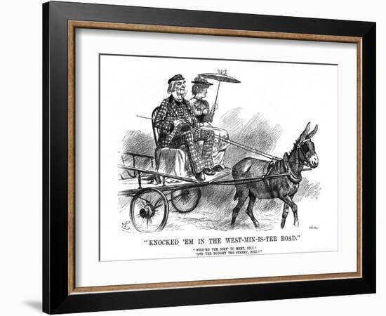 Gladstone and Ireland-John Tenniel-Framed Art Print