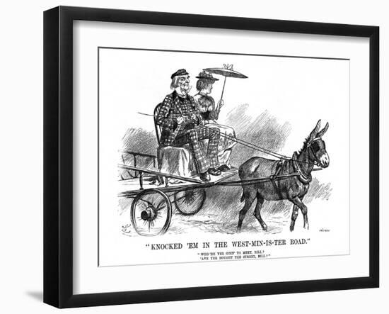 Gladstone and Ireland-John Tenniel-Framed Art Print