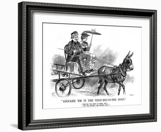 Gladstone and Ireland-John Tenniel-Framed Art Print