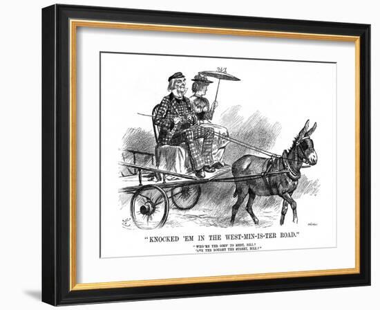 Gladstone and Ireland-John Tenniel-Framed Art Print