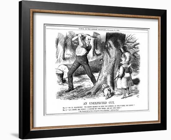 Gladstone and the Papacy-John Tenniel-Framed Art Print