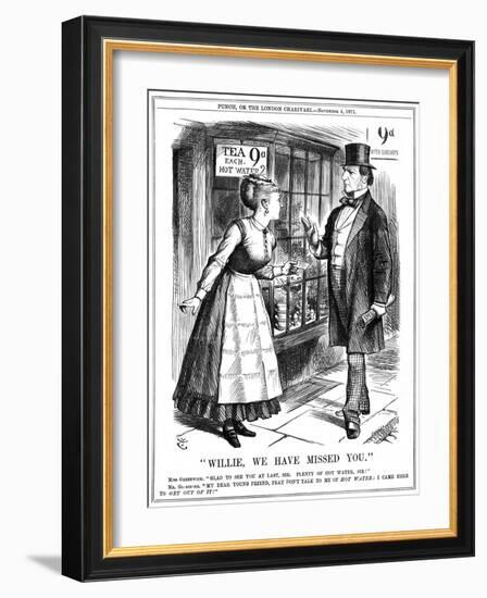 Gladstone in Greenwich-John Tenniel-Framed Art Print