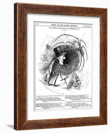 Gladstone Reluctant-Linley Sambourne-Framed Art Print