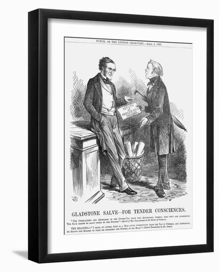 Gladstone Salve - for Tender Consciences, 1863-John Tenniel-Framed Giclee Print