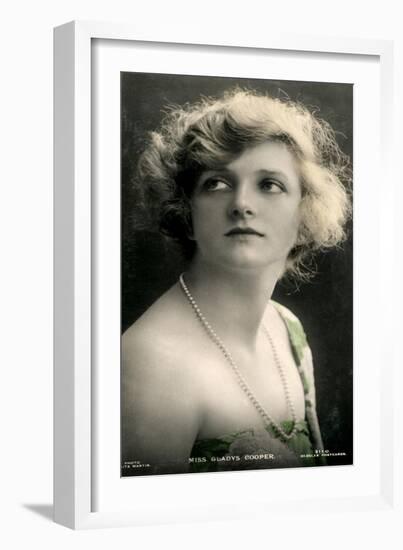 Gladys Cooper (1888-197), English Actress, Early 20th Century-J Beagles & Co-Framed Giclee Print