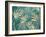 Glam Leaves Teal 1-Urban Epiphany-Framed Art Print