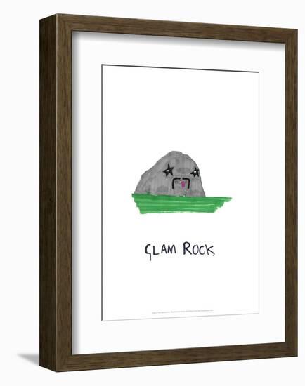 Glam Rock - Tom Cronin Doodles Cartoon Print-Tom Cronin-Framed Giclee Print