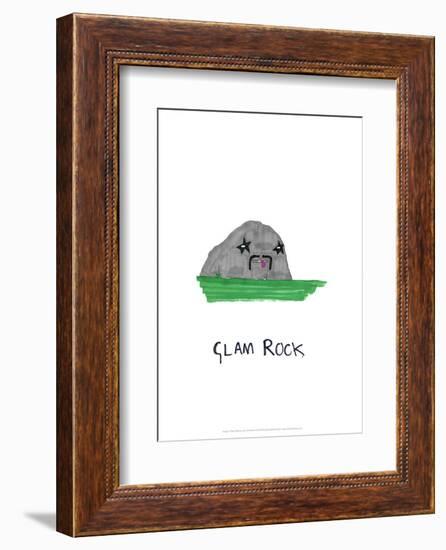 Glam Rock - Tom Cronin Doodles Cartoon Print-Tom Cronin-Framed Giclee Print